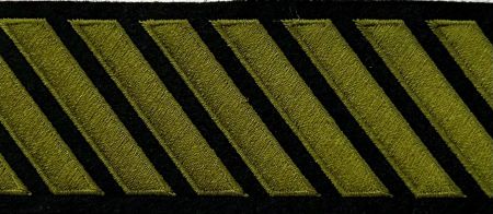 OD GREEN on BLACK Hash Marks - 1 Hash Mark Length Each